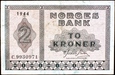 NORWEGIA 2 Korony z 1944 roku