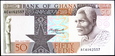 GHANA 50 Cedis z 1980 roku stan bankowy UNC
