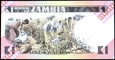 ZAMBIA 1 Kwacha z lat 1980-1988 stan bankowy UNC