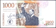 KOLUMBIA 1000 Pesos z 2006 roku stan bankowy UNC