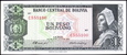 BOLIWIA 1 Boliviano z 1962 roku Campesino stan bankowy UNC