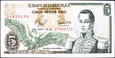 KOLUMBIA 5 Pesos z 1981 roku stan bankowy UNC
