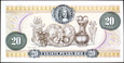 KOLUMBIA 20 Pesos z 1982 roku stan bankowy UNC