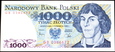1000 Złotych z 1982 roku seria GB stan pierwszy bankowy UNC - PRL