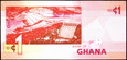 GHANA 1 Cedi z 2007 roku stan bankowy UNC