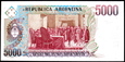 ARGENTYNA 5000 Pesos 1984 rok stan bankowy UNC 