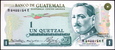GWATEMALA 1 Quetzal z 1972 roku stan bankowy UNC