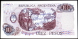 ARGENTYNA 10 Pesos 1976 rok stan bankowy UNC