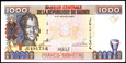 GWINEA 1000 FRANKÓW 1998 ROK STAN BANKOWY UNC