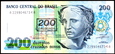 BRAZYLIA 200 CRUZEIROS 1990 ROK STAN BANKOWY UNC