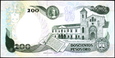 KOLUMBIA 200 Pesos z 1989 roku stan bankowy UNC