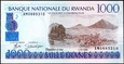 RWANDA 1000 Franków z 1998 roku stan bankowy UNC
