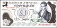 KOLUMBIA 20 Pesos z 1981 roku stan bankowy UNC