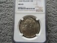 10 złotych Piłsudski 1939 NGC MS65