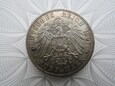 Niemcy 5 marek  Baden 1907 pośmiertna