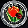 Kanada - 20 dolarów 2011 Biedronka i Tulipan - rzadkie