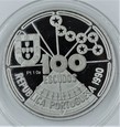 Portugalia - 100 escudos 1990 Astronawigacja 1 Oz. platyna