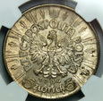 5 złotych 1934 NGC AU53 - rzadszy rocznik