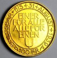 100 franków - Zawody Strzeleckie w Luzernie - 1939