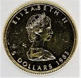 Kanada - 5 dolarów 1983 - Liść Klonu - 1/10 Oz. Au999