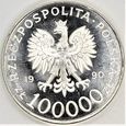 100 000 zł 1990 Solidarność 