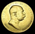  Austro-Węgry 100 koron 1908 - Jubileusz 60 lat panowania