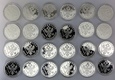 Rosyjscy Carowie - komplet 24 numizmatów