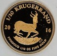 1/10 Krugerrand - 2016 - Południowa Afryka - 1/10 Oz. Au999