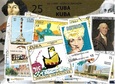 Zestaw 25 znaczków pocztowych - KUBA