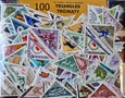 Zestaw 100 znaczków pocztowych - TRÓJKĄTY