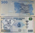 Banknot 500 franków 2022 ( Kongo Republika Demokratyczna )