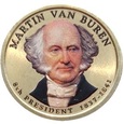 1 dolar (2008) Prezydenci USA Martin van Buren KOLOR dwustronny D