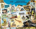 Zestaw 100 znaczków pocztowych - ZWIERZĘTA AKRYKAŃ