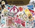 Zestaw 100 znaczków pocztowych - CZERWONY KRZYŻ