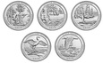 Parki USA - komplet monet z 2018 roku