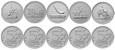 5 rubli (2015) zestaw 5 monet - Bitwy i Operacje