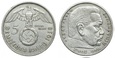 5 marek (1938 A) III Rzesza Niemiecka - Hindenburg Swastyka AG 0,900