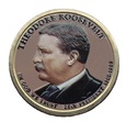 1 dolar (2013) Prezydenci USA Theodore Roosevelt KOLOR dwustronny D
