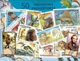 Zestaw 50 znaczków pocztowych - PREHISTORIA