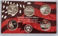 Stany USA - Zestaw Proof Set 2007 - 5 X 25 cent Mennica S AG900