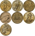 2 zł (1998) -  Zestaw wszystkich 7 monet z 1998 roku