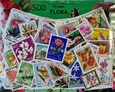 Zestaw 500 znaczków pocztowych - FLORA