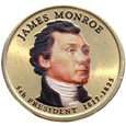 1 dolar (2008) Prezydenci USA James Monroe KOLOR dwustronny P