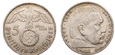 5 marek (1937 G) III Rzesza Niemiecka - Hindenburg Swastyka AG 0,900