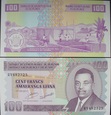 Banknot 100 franków 2011 ( Burundi )