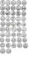 Parki USA - zestaw wszystkich 47 monet
