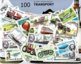 Zestaw 100 znaczków pocztowych - TRANSPORT