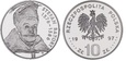 10 zł (1997) - Stefan Batory (1576 - 1586) popiersie