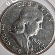 Half Dollar Franklin 1961 Mennica P