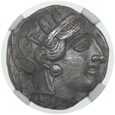 Grecja Attyka Ateny - Tetradrachma 440-404 p.n.e. NGC XF